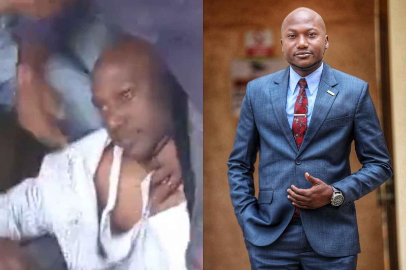 Collage photo of Citizen TV reporter Odee Francis.
